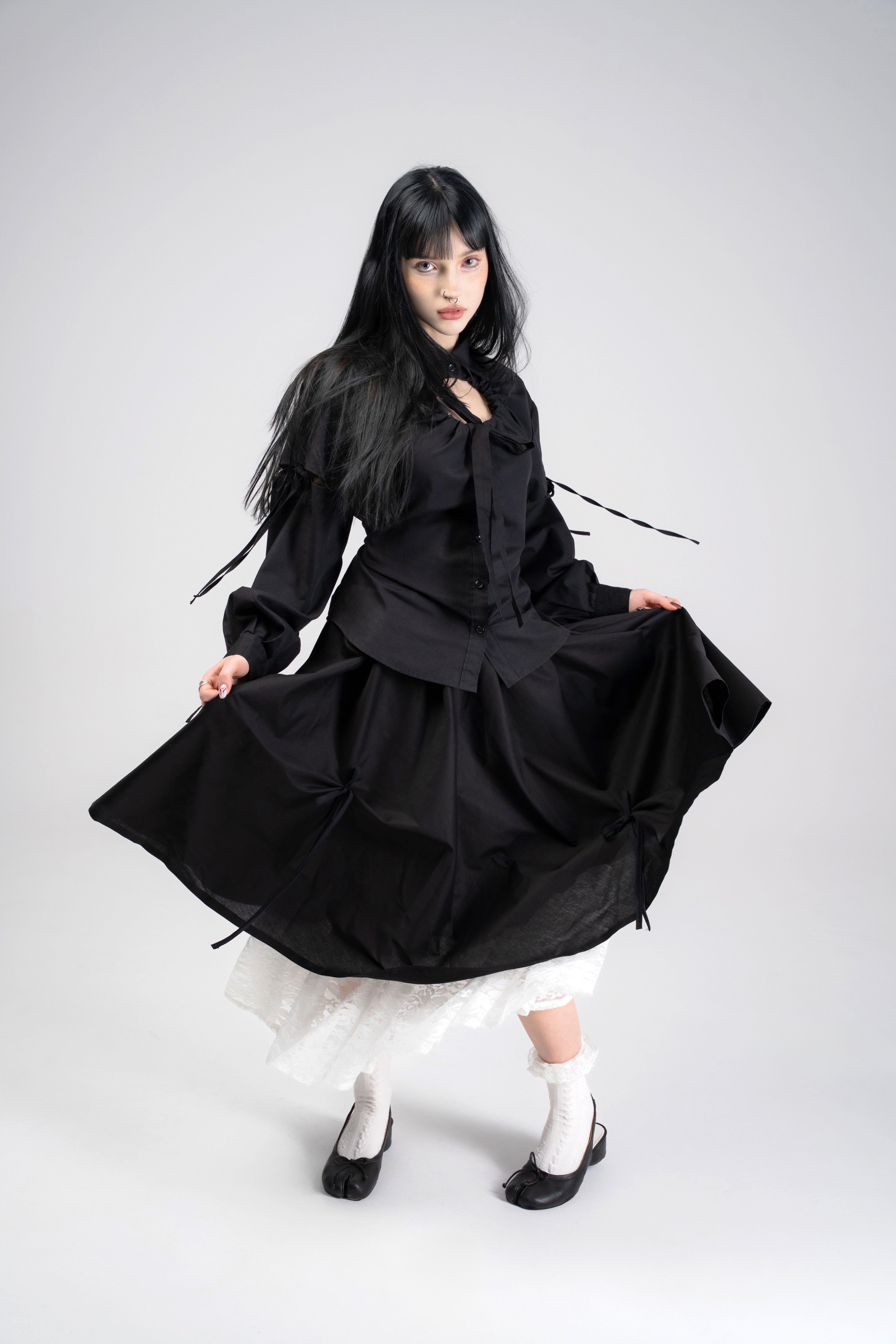 White lace Kurumi