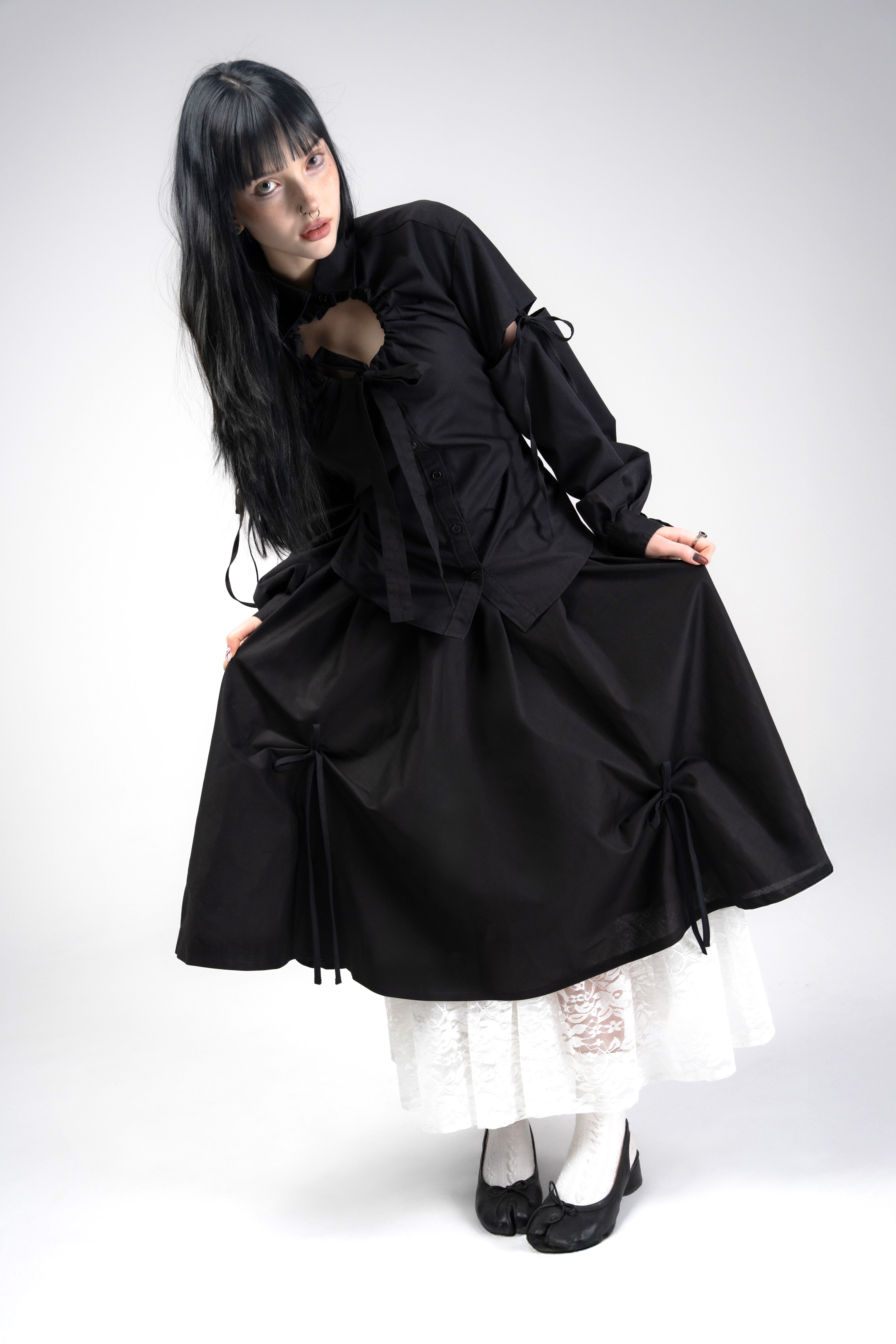 White lace Kurumi